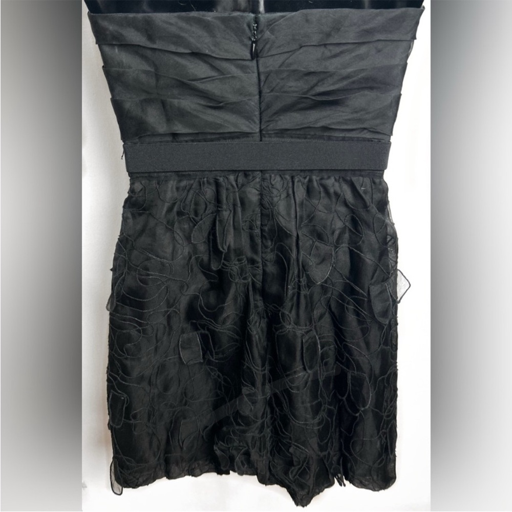 BCBGMaxAzria Elegant Black Textured Dress NWOT - Picture 5 of 14